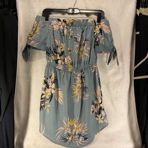 Tropical print dress